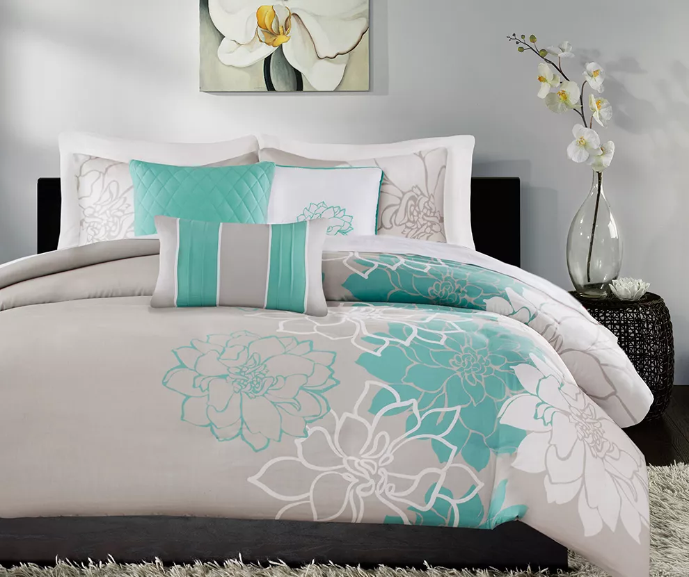 Jane Floral Reversible Cotton Duvet Cover Set 2 Jane Floral Reversible Cotton Duvet Cover Set - Image 2