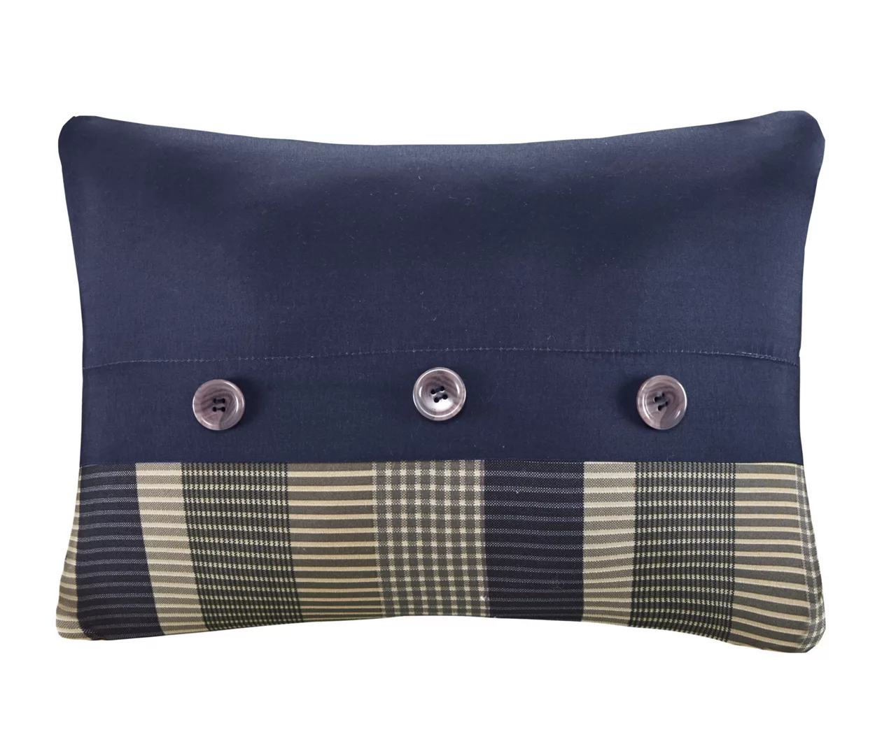 Rick Navy & Beige Crisscross Comforter Set 6 Rick Navy & Beige Crisscross Comforter Set - Image 6