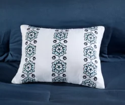 Blaire Navy & Aqua Boho Medallion Full 10-Piece Comforter Set -Home Decor Store 810590802 810590801 810590800 810590799 9