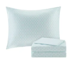 Blaire Coral & Aqua Boho Medallion Twin XL 8-Piece Comforter Set 17 Blaire Coral & Aqua Boho Medallion Twin XL 8-Piece Comforter Set -Home Decor Store 810590806 810590805 810590804 810590803 7