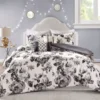 Hannah White & Black Floral Duvet Cover Set