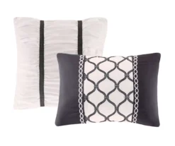 Hannah White & Black Floral Duvet Cover Set 16 Hannah White & Black Floral Duvet Cover Set -Home Decor Store 810590809 810590808 810590807 5