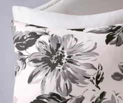 Hannah White & Black Floral Duvet Cover Set 17 Hannah White & Black Floral Duvet Cover Set -Home Decor Store 810590809 810590808 810590807 6