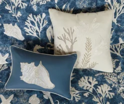 Bedford Blue & White Coastal Cotton Sateen King 7-Piece Comforter Set -Home Decor Store 810590834 810590833 810590832 3