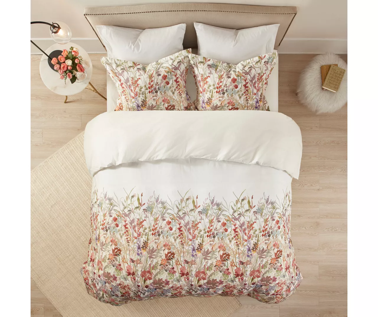 Julia Watercolor Floral Duvet Cover Set 4 Julia Watercolor Floral Duvet Cover Set - Image 4