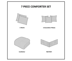 Julia Watercolor Floral Comforter Set -Home Decor Store 810590848 810590847 810590846 14