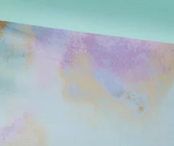 Lisa Aqua & Purple Pastel Watercolor Tie-Dye Comforter Set 20 Lisa Aqua & Purple Pastel Watercolor Tie-Dye Comforter Set -Home Decor Store 810590866 810590865 810590864 810590863 9