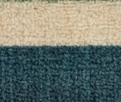 "Happiness" Blue & Beige Color Block Kitchen Rug, (30" X 18") -Home Decor Store 810591259 6