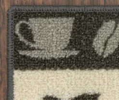 "Good Morning" Gray & Cream Coffee Kitchen Rug, (30" X 18") -Home Decor Store 810591260 5