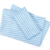 Real Living Blue & White Stripe Microfiber Sheet Set
