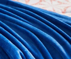 Real Living Coral & Blue Geometric Floral Bed-in-a-Bag Set -Home Decor Store 810594274 810593105 810593104 810593108 A8 3