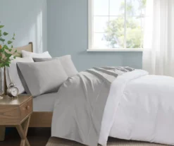 Light Gray 600-Thread Count Pima Cotton King 4-Piece Sheet Set -Home Decor Store 810595439 810595440 810595711 810595713 A1 3