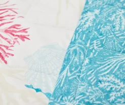 Real Living Grecian Getaway Blue Marine Life Reversible Microfiber Quilt 8 Real Living Grecian Getaway Blue Marine Life Reversible Microfiber Quilt -Home Decor Store 810595668 2 A8