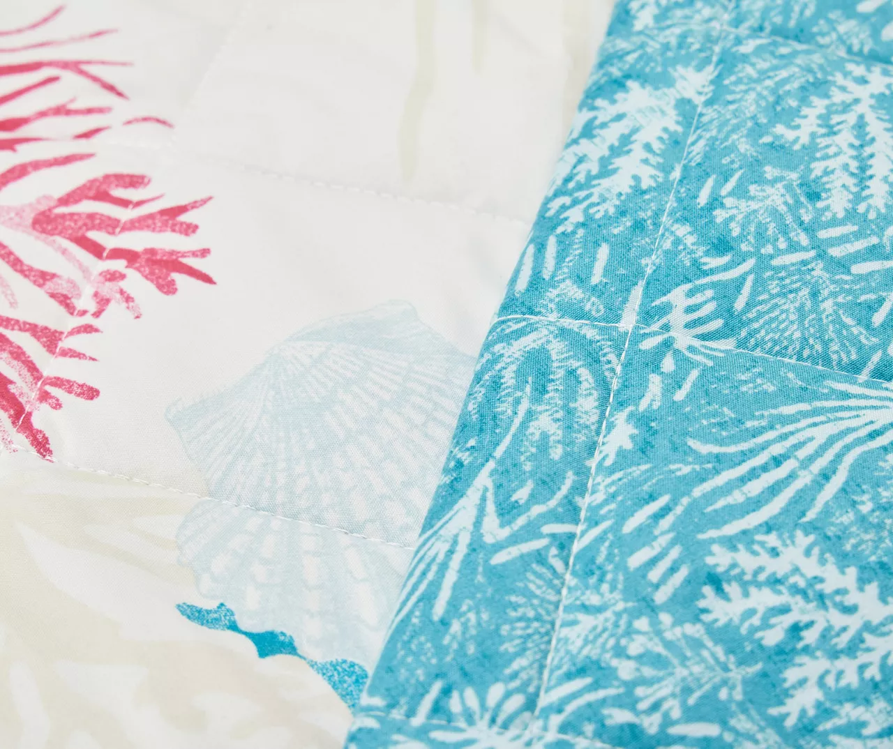 Real Living Grecian Getaway Blue Marine Life Reversible Microfiber Quilt 4 Real Living Grecian Getaway Blue Marine Life Reversible Microfiber Quilt - Image 4