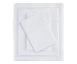 White 600-Thread Count Pima Cotton Queen 4-Piece Sheet Set -Home Decor Store 810595715 810595712 810595716 810595717 X0 4