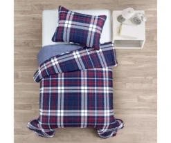 Lush Decor Grayson Farmhouse Navy & Red Plaid Reversible Quilt Set 18 Lush Decor Grayson Farmhouse Navy & Red Plaid Reversible Quilt Set -Home Decor Store 810595935 1