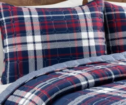 Lush Decor Grayson Farmhouse Navy & Red Plaid Reversible Quilt Set 26 Lush Decor Grayson Farmhouse Navy & Red Plaid Reversible Quilt Set -Home Decor Store 810595936 2