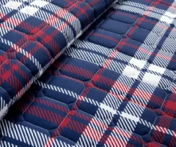 Lush Decor Grayson Farmhouse Navy & Red Plaid Reversible Quilt Set 27 Lush Decor Grayson Farmhouse Navy & Red Plaid Reversible Quilt Set -Home Decor Store 810595936 3