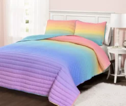 Lush Decor Rainbow Ombre Quilt Set 22 Lush Decor Rainbow Ombre Quilt Set -Home Decor Store 810595983