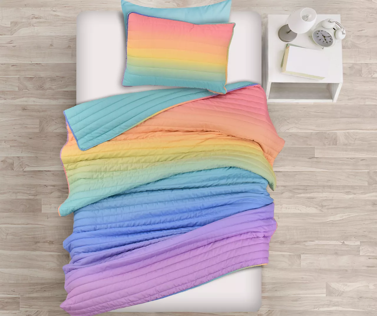 Lush Decor Rainbow Ombre Quilt Set 10 Lush Decor Rainbow Ombre Quilt Set - Image 10