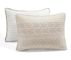 Hygge Beige & Wheat Geometric Reversible Full/Queen 3-Piece Quilt Set -Home Decor Store 810595992 6