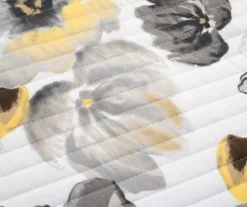 Lush Decor Leah Yellow & Gray Floral Reversible Quilt Set -Home Decor Store 810595998 2