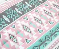 Pink & Aqua Boho Llama Reversible Twin 2-Piece Quilt Set 10 Pink & Aqua Boho Llama Reversible Twin 2-Piece Quilt Set -Home Decor Store 810596018 2