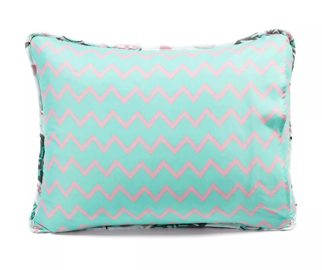 Pink & Aqua Boho Llama Reversible Twin 2-Piece Quilt Set 8 Pink & Aqua Boho Llama Reversible Twin 2-Piece Quilt Set - Image 8