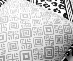 Lush Decor Black & White Animal Print Pattern Block Reversible Quilt Set -Home Decor Store 810596031 5