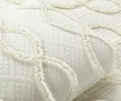 Lush Decor Avon Ivory Ruffled Helix Pattern Quilt Set -Home Decor Store 810596038 4