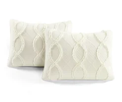 Lush Decor Avon Ivory Ruffled Helix Pattern Quilt Set -Home Decor Store 810596038 5