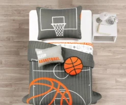 Lush Decor Basketball Reversible Quilt Set -Home Decor Store 810596042 1
