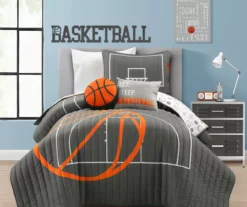 Lush Decor Basketball Reversible Quilt Set