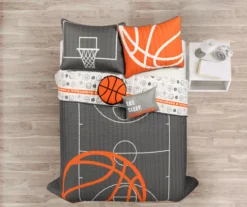Lush Decor Basketball Reversible Quilt Set -Home Decor Store 810596043 1