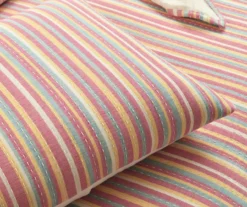 Lush Decor Rust, Yellow & Blue Stripe Quilted Coverlet Set -Home Decor Store 810596058 4
