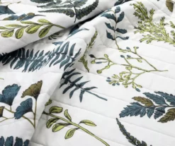 Lush Decor Devonia White & Green Botanical Reversible Cotton Quilt Set -Home Decor Store 810596064 3