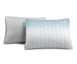 Blue & Gray Crinkle Ombre Full/Queen 3-Piece Quilt Set -Home Decor Store 810596077 6