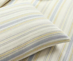 Lush Decor Solange Yellow & Gray Stripe Cotton Quilted Coverlet Set 25 Lush Decor Solange Yellow & Gray Stripe Cotton Quilted Coverlet Set -Home Decor Store 810596089 4