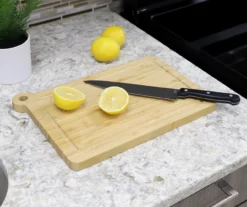 Bamboo Cutting Board With Handle, (14" X 10") 5 Bamboo Cutting Board With Handle, (14" X 10") -Home Decor Store 810596953 A0