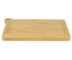 Bamboo Cutting Board With Handle, (14" X 10")