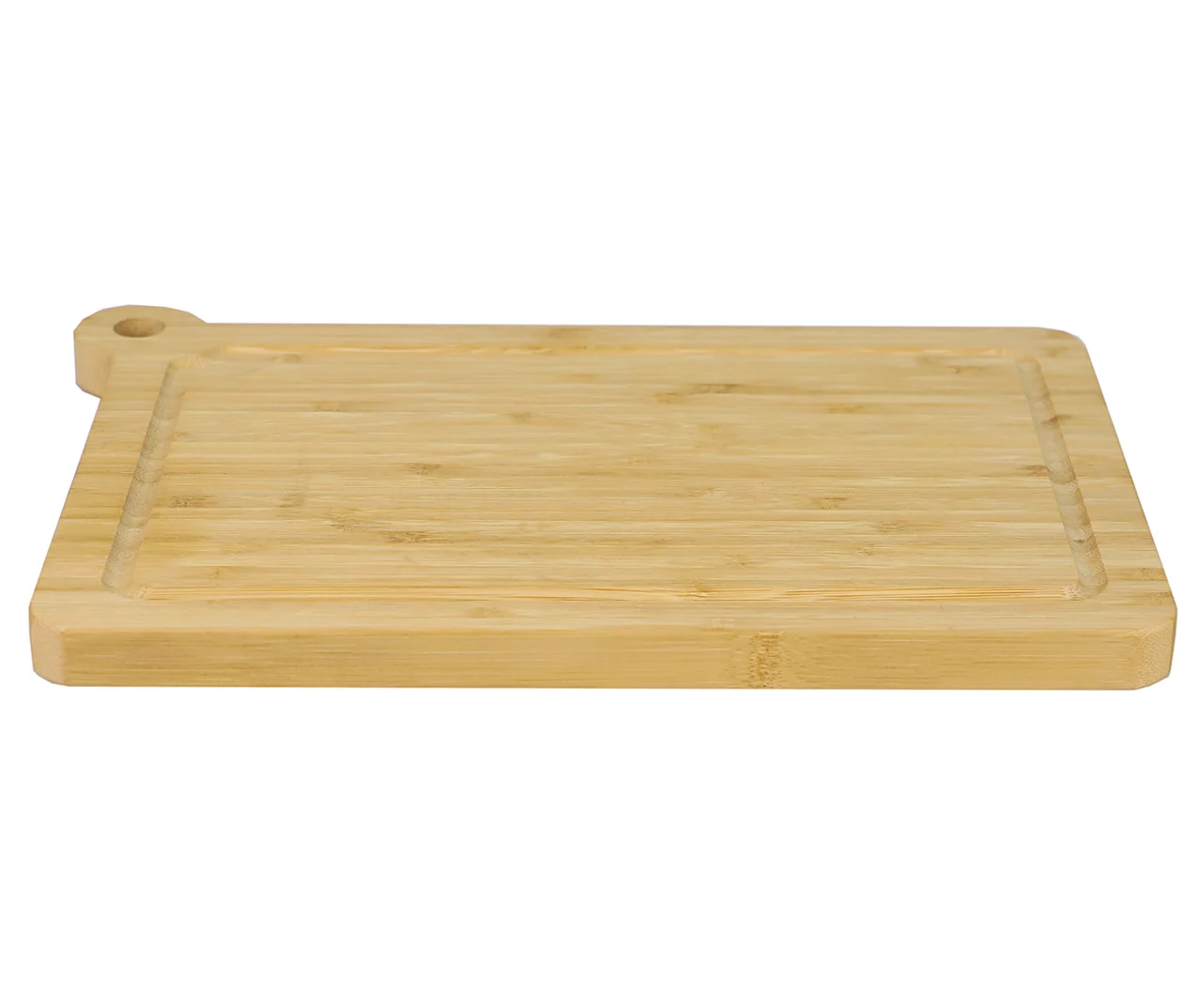 Bamboo Cutting Board With Handle, (14" X 10") 1 Bamboo Cutting Board With Handle, (14" X 10")
