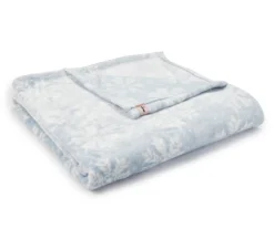 Thalia Blue & White Snowflake Throw, (50" X 70")