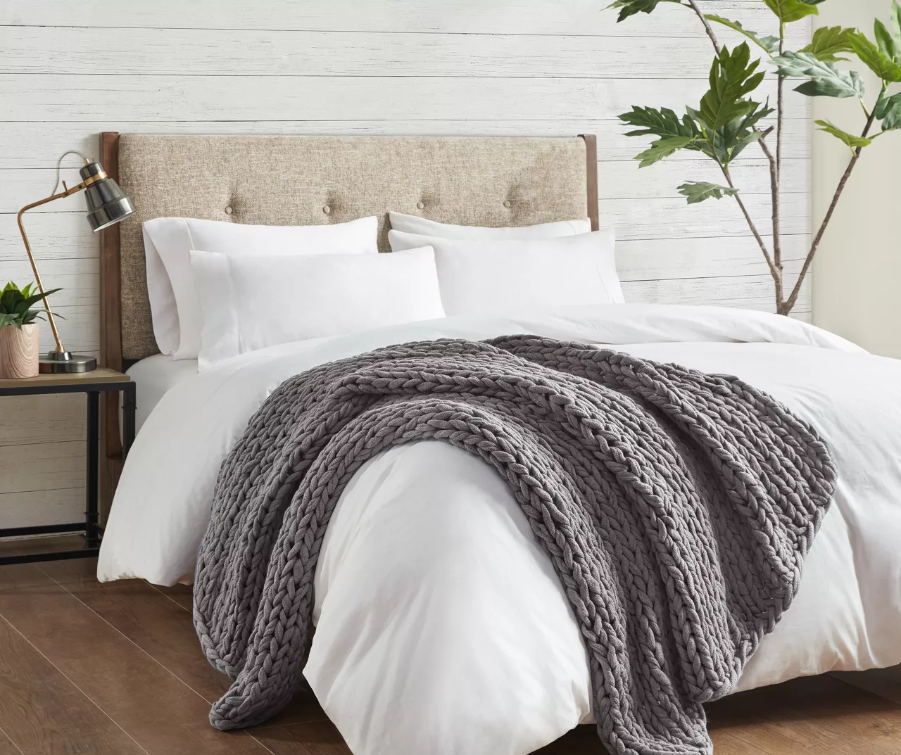 Chunky Double-Knit Handmade Throw, (50" X 60") 14 Chunky Double-Knit Handmade Throw, (50" X 60") - Image 14