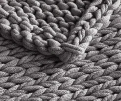 Chunky Double-Knit Handmade Throw, (50" X 60") 36 Chunky Double-Knit Handmade Throw, (50" X 60") -Home Decor Store 810598134 5