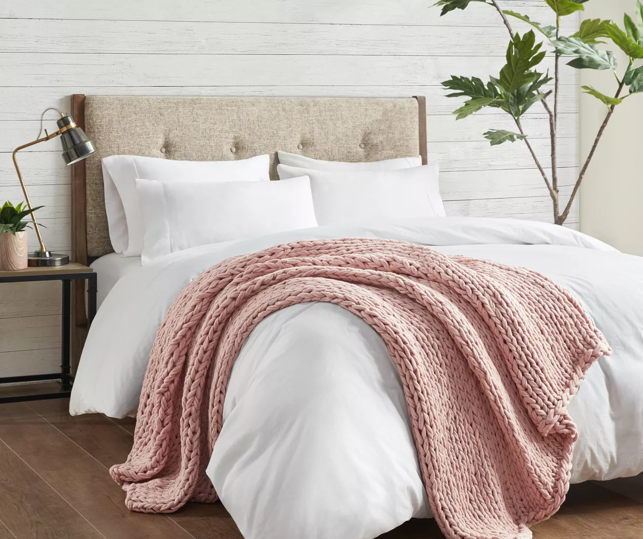 Chunky Double-Knit Handmade Throw, (50" X 60") 6 Chunky Double-Knit Handmade Throw, (50" X 60") - Image 6