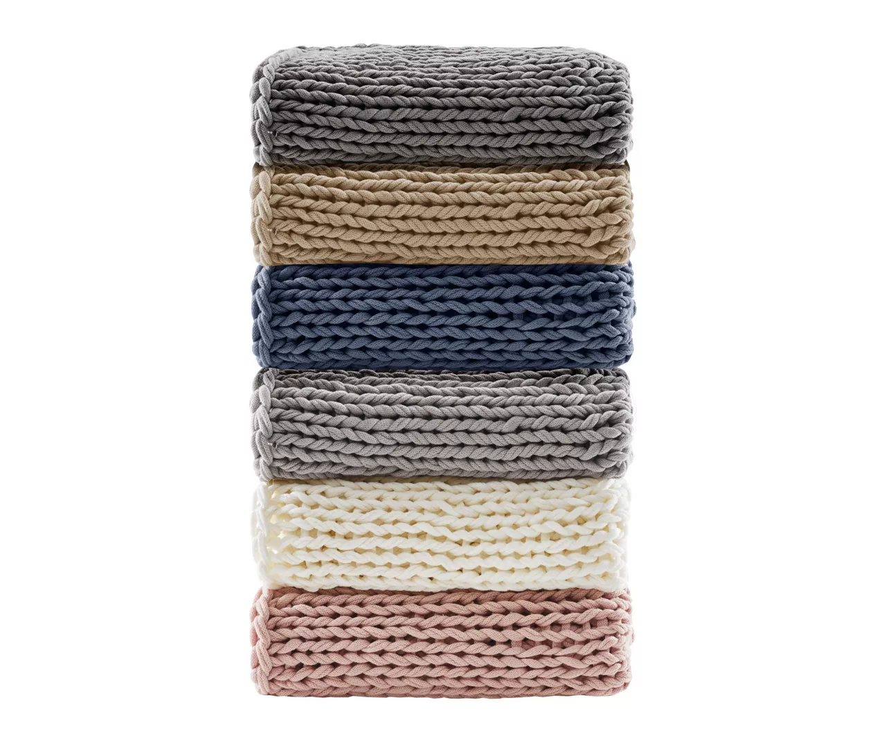 Chunky Double-Knit Handmade Throw, (50" X 60") 13 Chunky Double-Knit Handmade Throw, (50" X 60") - Image 13