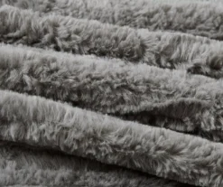 Polar Patchwork Stripe Faux Fur 2-Piece Comforter Set -Home Decor Store 810598144 810598145 810598146 5