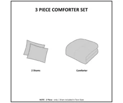 Polar Patchwork Stripe Faux Fur 2-Piece Comforter Set -Home Decor Store 810598144 810598145 810598146 7