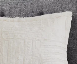 Polar Patchwork Stripe Faux Fur 2-Piece Comforter Set -Home Decor Store 810598147 810598148 810598149 4