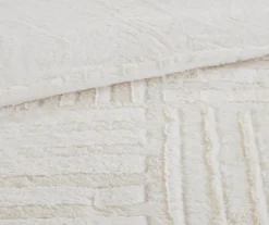 Polar Patchwork Stripe Faux Fur 2-Piece Comforter Set -Home Decor Store 810598147 810598148 810598149 6